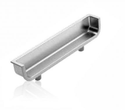 Jaladera de embutir oculta Zamak cc 64 mm L=112 mm 4589 Z22 Niquel cepillado Tornillo  -