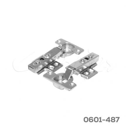 Bisagra Cerrajes cierre suave sobrepuesta Ø=35mm 110° cuello 00 48x6mm niquelada base clip c/cover