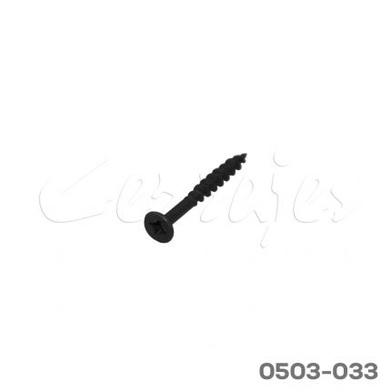 Tornillo cabeza plana "Combi" #8 x1-1/2" (38,1 mm) PH2/SQD2 Negro con punta