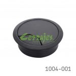 Pasacables redondo para cubierta de escritorio Cerrajes Ø=60mm Negro
