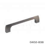 Jaladera Aluminio cc 128 mm L=144mm 4710 A37 Niquel negro cepillado mate Tornillo M4x25mm