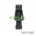 Jaladera Zamak cc 64 mm L=94 mm 3026 Z32 Pewter negro Tornillo M4x25mm
