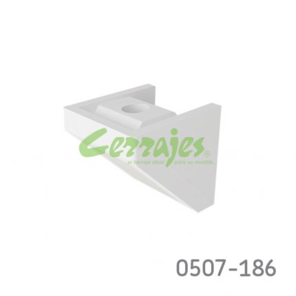 Escuadra de unión blanca con cubierta