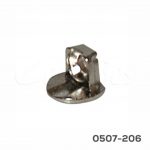 Ménsula p/entrepaño Italiana Ferramenta "Maori" H=9,2mm para panel 12mm niquelado 25 kg p/atornillar