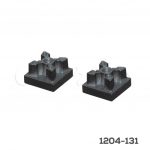 Base para nivelador Cerrajes "Sistema 20-20" Zamak Negro M6