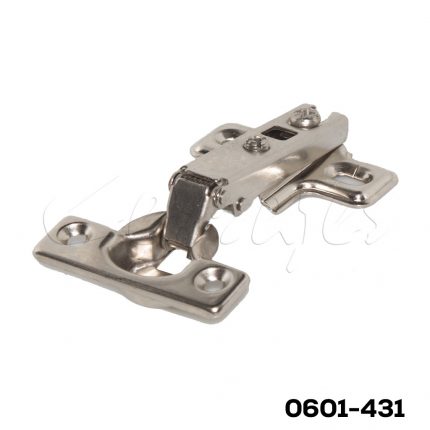 Bisagra sobrepuesta Cerrajes "Mini" Ø=26mm cuello 00 38x7,5mm 95° niquelada base H=2mm