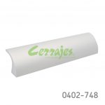 Jaladera Aluminio cc 128 mm L=160 mm 4499 A35 Anodizado natural mate Tornillo M4x25mm