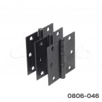 Bisagra de libro negra 76x76x2 mm (3''x3'') con 2 baleros, caja con 3 bisagras