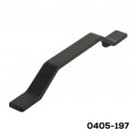 Jaladera Zamak cc 128 mm L=202 mm 4688 Z91 Negro mate Tornillo M4x25mm