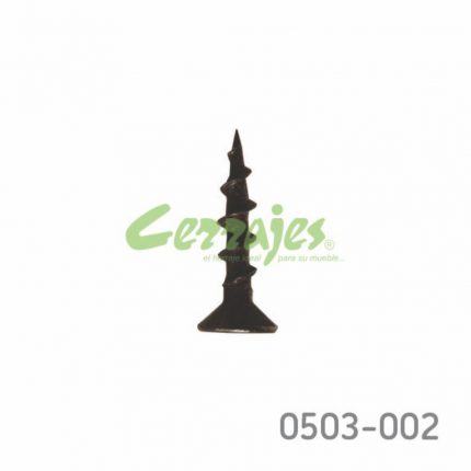 Tornillo cabeza plana "Combi" #8 x1" (25,4 mm) PH2/SQD2 Negro con punta