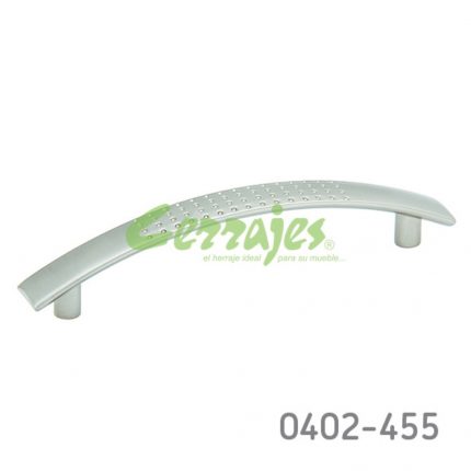 Jaladera Aluminio cc 96 mm L=125 mm 4275 A22 Niquel cepillado Tornillo M4x25mm