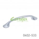 Jaladera Zamak cc 128 mm L=168 mm 4309 Z09 Cromo mate Tornillo M4x25mm