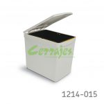 Bote para basura Gollinucci "201" W=500mm gris claro piso/lateral 15L