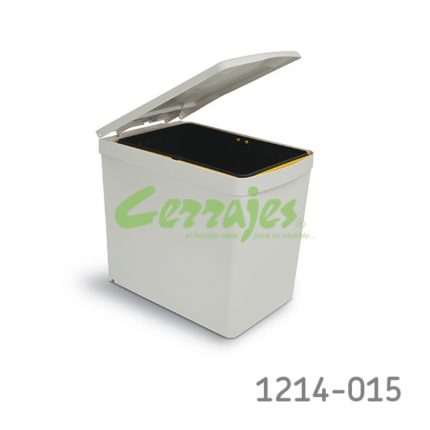 Bote para basura Gollinucci "201" W=500mm gris claro piso/lateral 15L