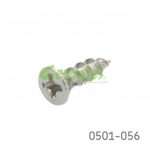 Tornillo para fijación de herraje cabeza plana "Gripper" #5 x1/2" (12,7 mm) PH2 Niquelado con punta