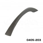Jaladera Zamak cc 128 mm L=156 mm 4690 Z94 Gris noche Tornillo M4x25mm