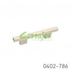 Jaladera barra cuadrada Aluminio cc 96 mm L=156 mm 4608 A22 Niquel cepillado Tornillo M4x25mm