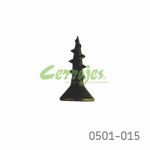 Tornillo fijación de herrajes cabeza plana "Gripper" #6 x1/2" (12,7mm) PH2 Latón antiguo con punta