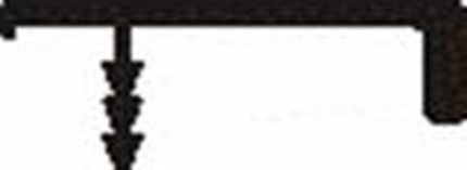 (1209-039) Perfil jaladera alum. para embutir a canto H=10x38 mm L=5,80m