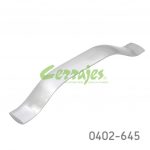 Jaladera Zamak cc 128 mm L=147 mm 4438 Z22 Niquel cepillado Tornillo M4x25mm