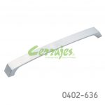 Jaladera Zamak cc 224 mm L=234 mm 4429 Z22 Niquel cepillado Tornillo M4x25mm