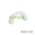 Jaladera Zamak cc 32 mm L=45 mm 4244 Z78 Blanco Tornillo M4x25mm