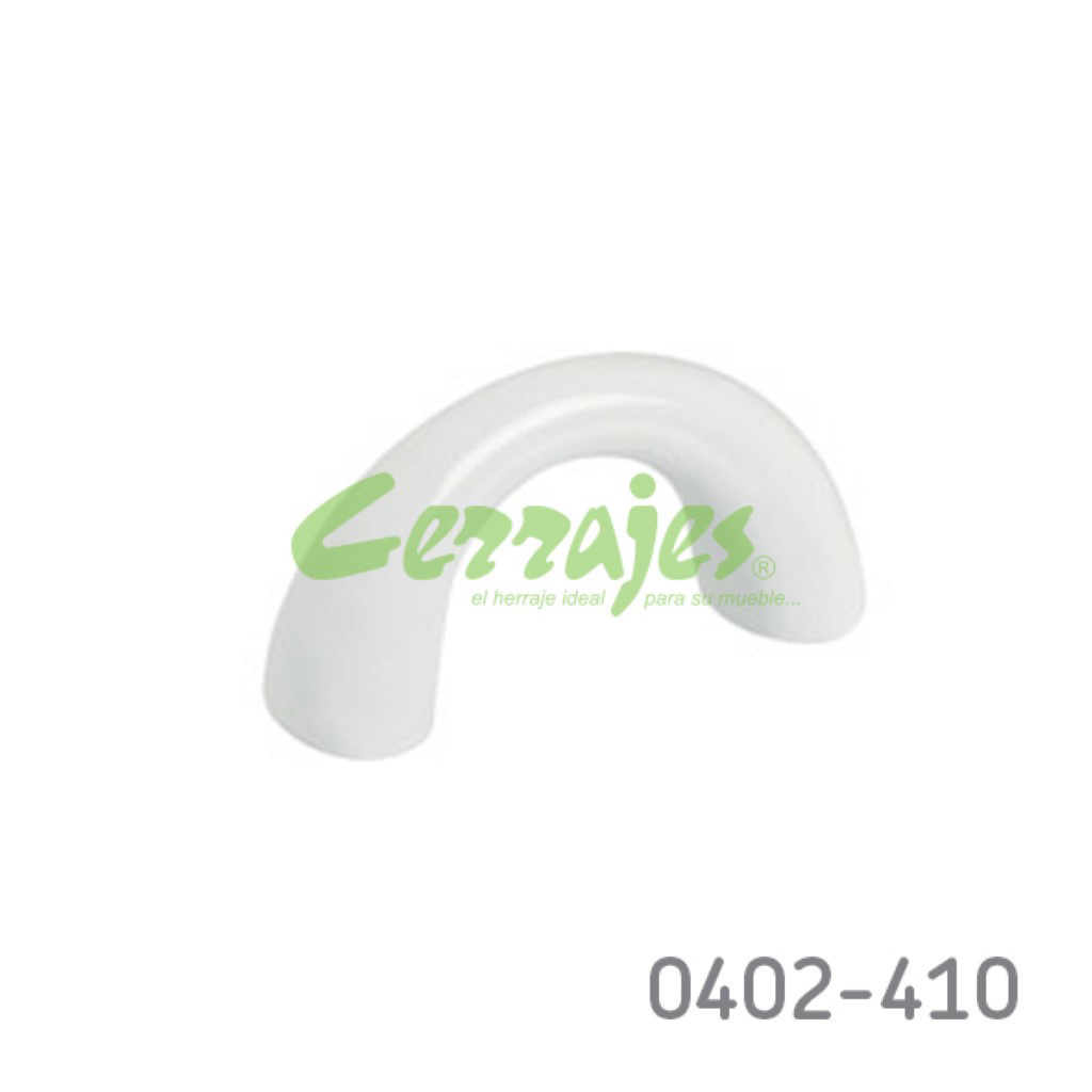 EB6F29AD9E1D28A0D3B8CBF0437545C3-1.jpg Jaladera Zamak cc 32 mm L=45 mm 4244 Z78 Blanco Tornillo M4x25mm - Image 1