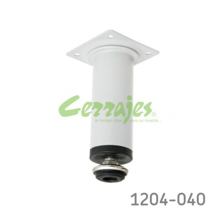 Pata para mueble Cerrajes Ø=35mm H=110mm epóxico Blanco