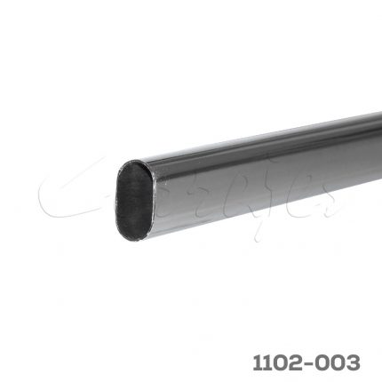 Tubo oval cromado 15x30 mm L=3m