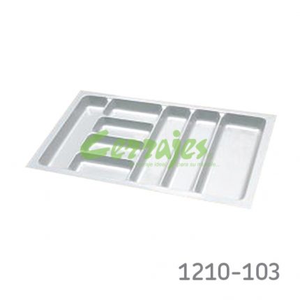 Organizador para cajón cubertero Cerrajes 900 mmBlanco