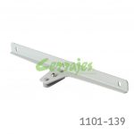 Soporte metalico fijo para cristal para sistema "Lusso" color gris