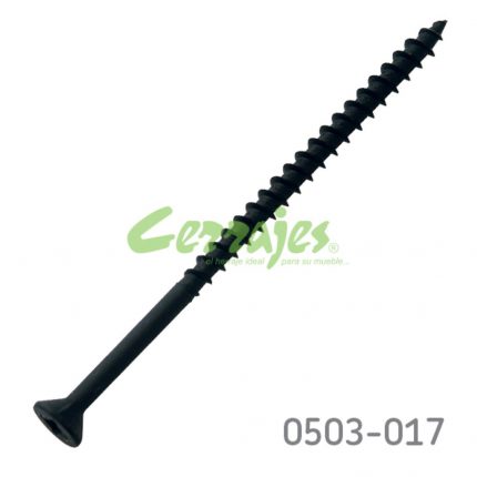 Tornillo cabeza plana "Combi" #12 x4" (101,6 mm) PH3/SQD3Negro con punta
