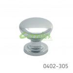 Botón Zamak Ø=24 mm 4004 Z07 Cromado Tornillo M4x25mm