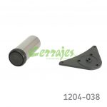 Pata para cama Cerrajes H=160mm Ø=60mm acero Color aluminio nivelador +25mm