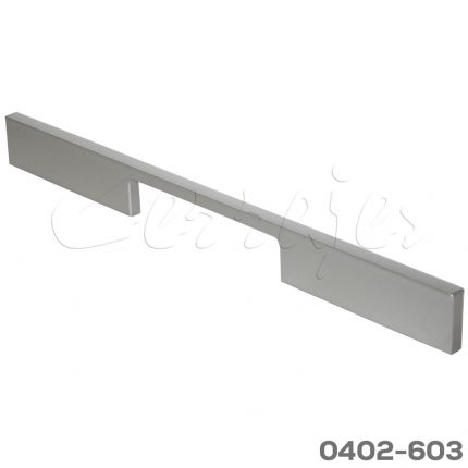 Jaladera Aluminio cc 320 mm L=351 mm 4391 A35 Anodizado natural mate Tornillo M4x25mm