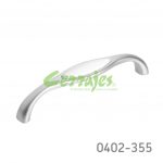Jaladera Zamak / Cerámica cc 128 mm L=139 mm 4352 Z50 Acabado metálico con cerámica Tornillo M4x25mm