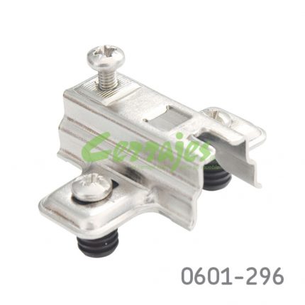 Base para bisagra FGV  "MXXX" taquete Ø=8mm niquelada H=4mm