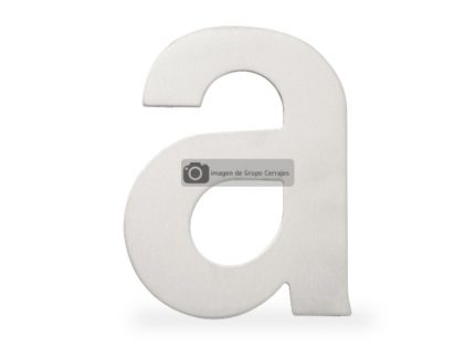 Letra a metalica de 152 mm inoxidable