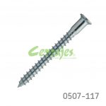 Tornillo conector hex con punta 5 x 50 mm zincado