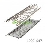 Escurreplatos con bandeja para gabinete superior Cerrajes W=1 m Acero inoxidable 201