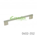 Jaladera Zamak / Acero Inoxidable cc 192 mm L=222 mm 4344 I14 Cepillado Tornillo #8 - 32X1"