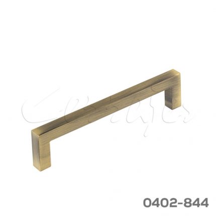 Jaladera Aluminio cc 128 mm L=138 mm 4713 A18 Latón cepillado Tornillo M4x25mm