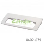 Jaladera Aluminio cc 128 mm L=144 mm 4504 A23 Niquel mate Tornillo M4x25mm