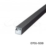 Perfil aluminio 4021 Gris mate 19x20 mm para cristal L=3m E16