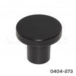 Botón Zamak Ø=33 mm 2107 Z91 Negro mate Tornillo #8-32x1"