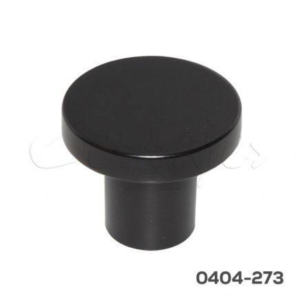 Botón Zamak Ø=33 mm 2107 Z91 Negro mate Tornillo #8-32x1"