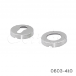 Chapetón redondo para cilindro europeo Cerrajes Ø=52mm Acero Inoxidable cepillado