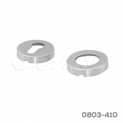 Chapetón redondo para cilindro europeo Cerrajes Ø=52mm Acero Inoxidable Satinado
