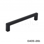 Jaladera Aluminio cc 128mm L=138 mm Negro Mate 4737 A91 M4x25mm