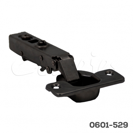 Bisagra sobrepuesta Cerrajes Ø=35mm cuello 00 48x6mm 110° niquelada negra cierre suave